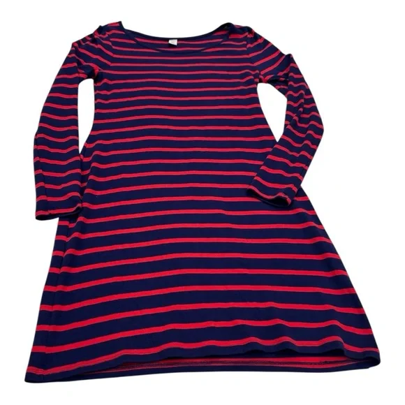 Old Navy Blue and Red Striped Dress - Picture 1 of 9